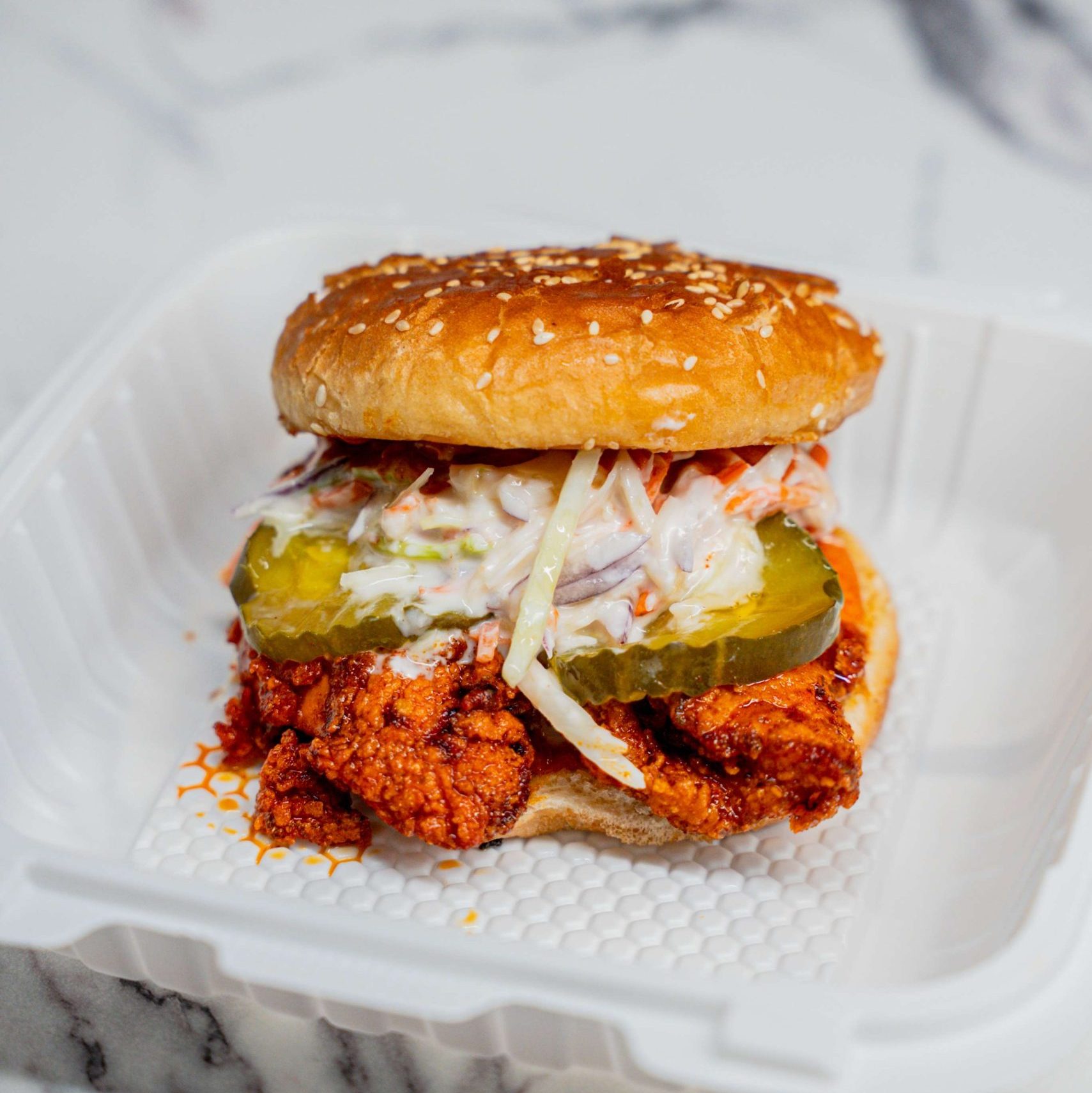 Nashville chicken sandwich